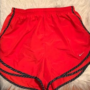 Nike dri fit shorts red